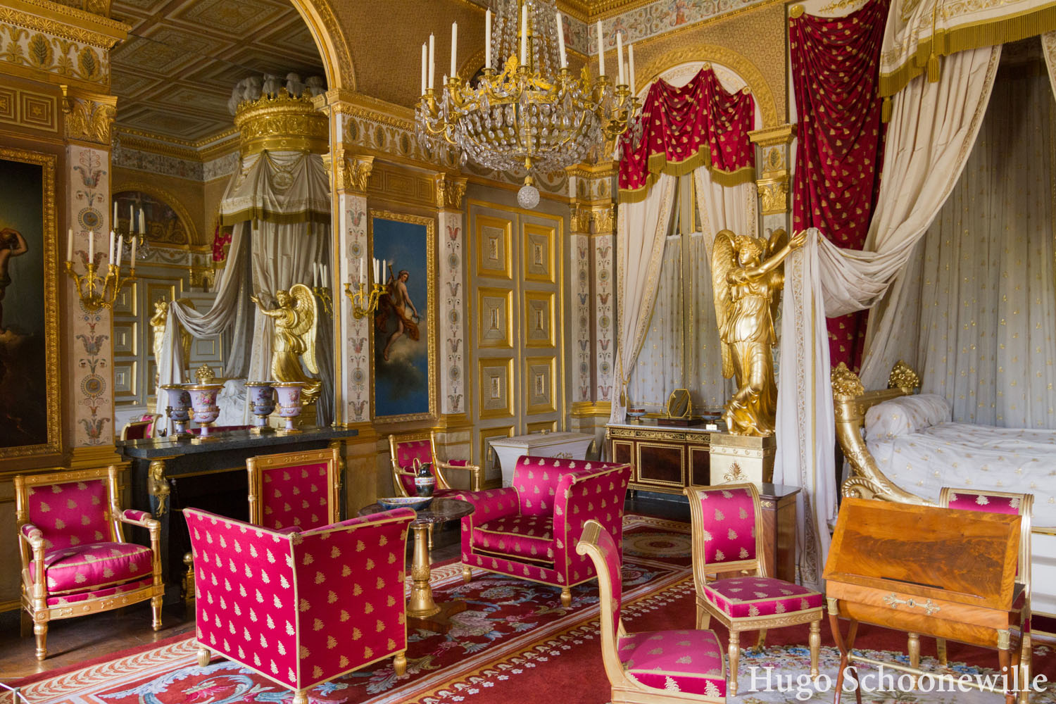 Rode slaapkamer Palais de Compiegne