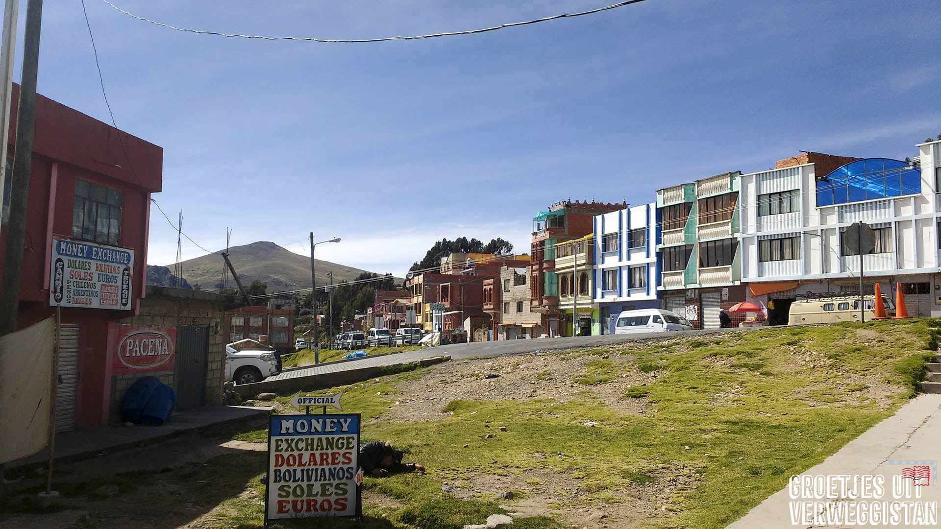 het stadje Kasani in Bolivia