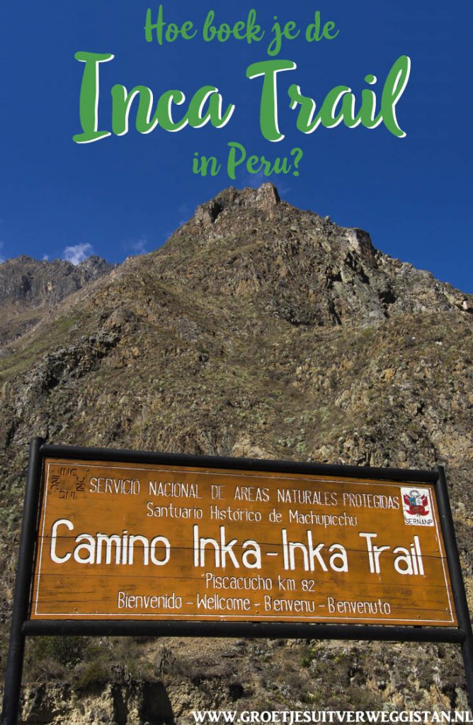 Pinterestafbeelding: Hoe boek je de Inca Trail in Peru?