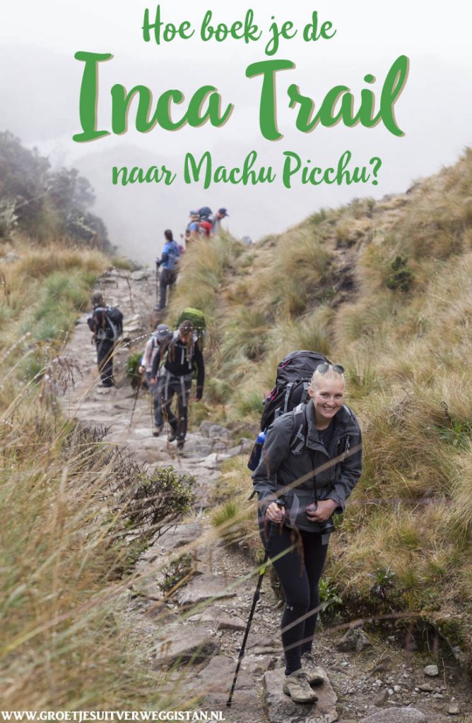 Pinterestafbeelding: Hoe boek je de Inca Trail naar Machu Picchu?