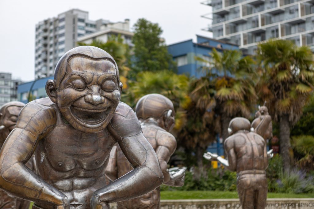 Lachende beelden in Vancouver van dichtbij